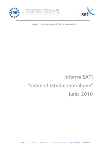 Informe SATI “sobre el Estudio Interphone”