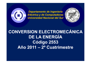 CONVERSION ELECTROMECÁNICA DE LA ENERGÍA