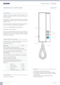 3422 - Teléfono LOFT Extra DUOX