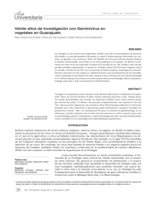 Veinte años de investigación con Geminivirus en