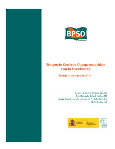 Programa Preliminar - Centro Colaborador Español IJB