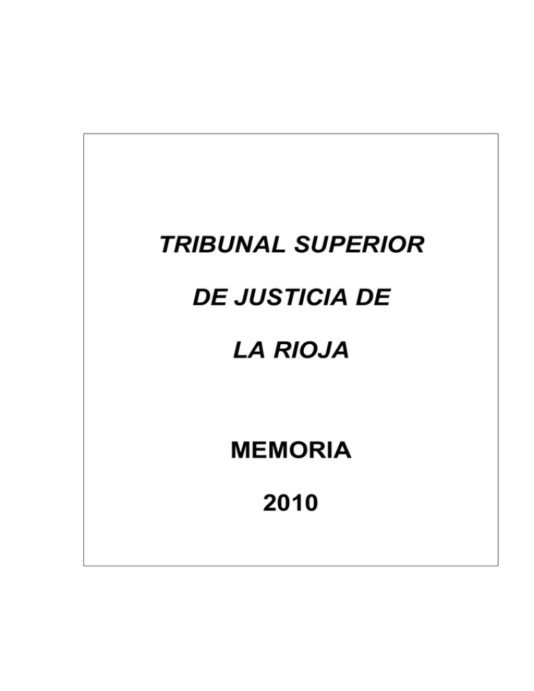 Memoria TSJ La Rioja