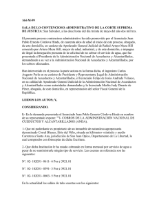 164-M-99 SALA DE LO CONTENCIOSO ADMINISTRATIVO DE LA