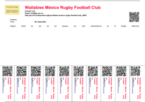 Wallabies México Rugby Football Club - go
