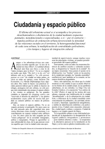 Ciudadania y espacio publico