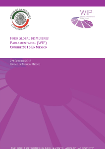 foro global de mujeres parlamentarias (wip)