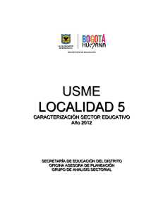 5. Usme - Educación Bogotá