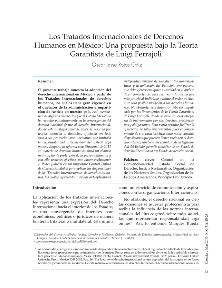 Los Tratados Internacionales de Derechos Humanos en México