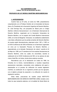 el proyecto de ley modelo marìtima iberoamericana
