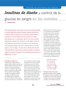Insulinas de diseño y control de la glucosa en sangre en las comidas