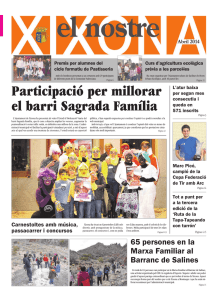 Participació per millorar el barri Sagrada Família