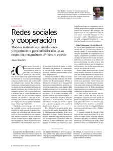 Redes sociales y cooperación