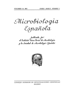 Vol. 14 núm. 1 - Sociedad Española de Microbiología