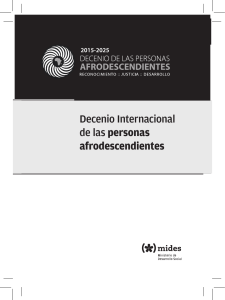Decenio internacional - Ministerio de Desarrollo Social