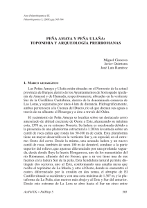 Peña Amaya y Peña Ulaña: toponimia y arqueología prerromanas