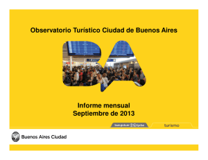 Observatorio Turístico Ciudad de Buenos Aires Informe mensual
