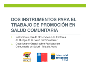 Instrumentos para el trabajo de Promoción y Participación en Salud