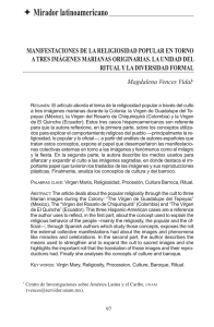 Manifestaciones de la religiosidad popular en torno a tres imágenes