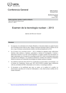 Examen de la tecnología nuclear – 2013