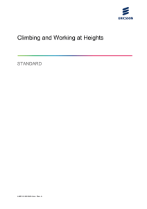 Climbing and Working at Heights