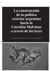 La construcción de la política exterior argentina hacia la Cuestión