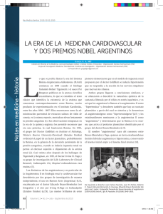 la era de la medicina cardiovascular y dos premios nobel argentinos