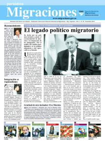 periódico Nº 29 en PDF - Dirección Nacional de Migraciones