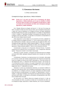 Orden de 7 de abril de 2016 - Boletín Oficial de la Región de Murcia