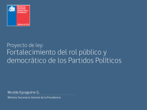 Presentación Ley Partidos Senado - Ministerio Secretaría General