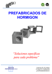 PREFABRICADOS DE HORMIGON