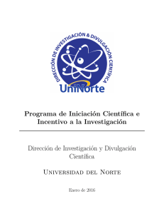 Programa de Iniciación Científica e Incentivo a la Investigación