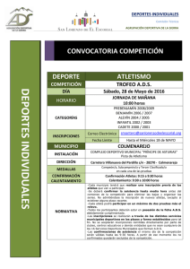 Convocatoria - Agrupación Deportiva de la Sierra