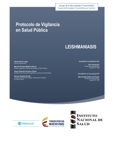 PRO Leishmaniasis - Instituto Nacional de Salud