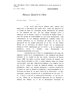 Suprema Corte: A fs. 11/19 Juan Carlos Alberto Ghio, Héctor Luis