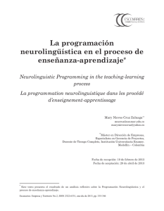 La programación neurolingüística en el proceso de enseñanza