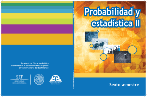 Probabilidad y Estadística - Dirección General del Bachillerato