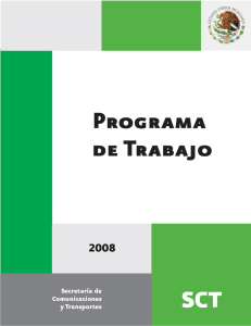 Programa de trabajo del sector 2008