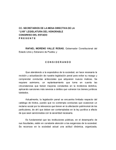 Iniciativa de Decreto por el que se reforman, adicionan y derogan