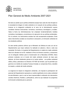 Plan General de Medio Ambiente 2007-2021