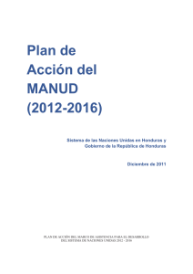 Plan de Acción del MANUD (2012
