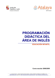 programación didáctica del área de inglés