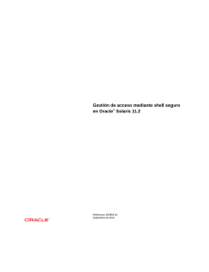 Gestión de acceso mediante shell seguro en Oracle® Solaris 11.2