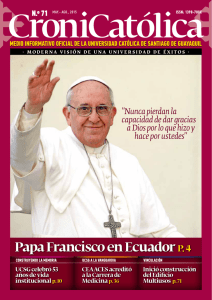 Papa Francisco en Ecuador P. 4 - Universidad Católica de Santiago