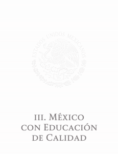 iii. México con Educación de Calidad