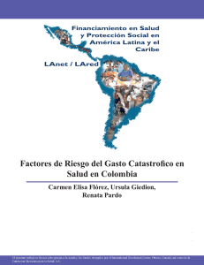 Factores de Riesgo del Gasto Catastrofico en Salud en Colombia