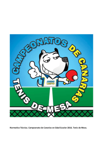 Campeonato de Canarias en Edad Escolar 2016.