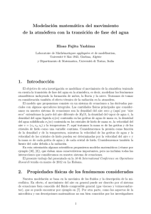 Modelación matemática del movimiento de la atmósfera con la