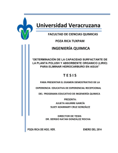 Universidad Veracruzana FACULTAD DE CIENCIAS QUIMICAS