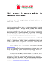 19/07/2016 · Cádiz acogerá la primera edición de Andalucía