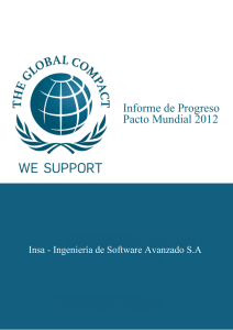 Informe de Progreso Pacto Mundial